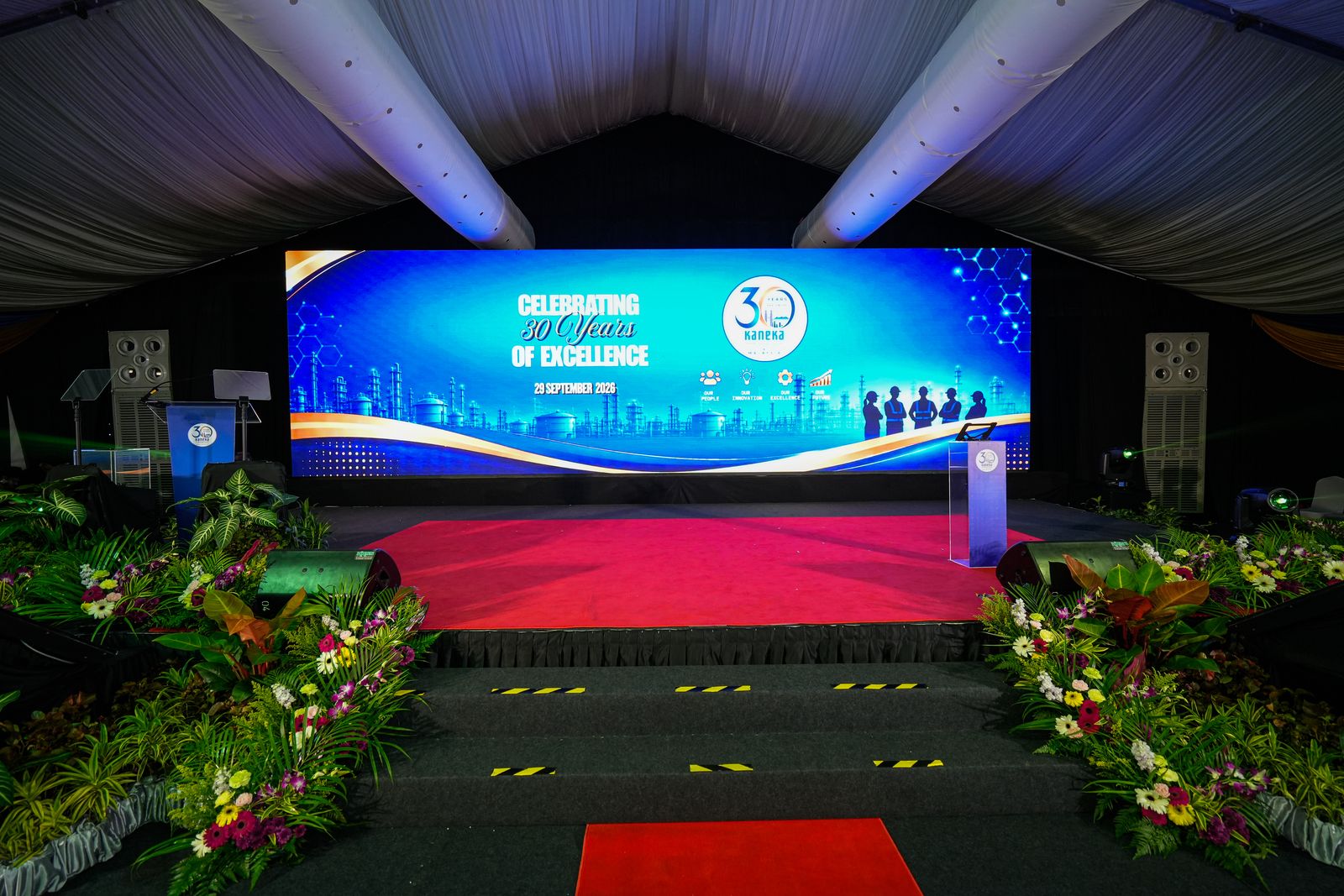 Main stage and LED screen