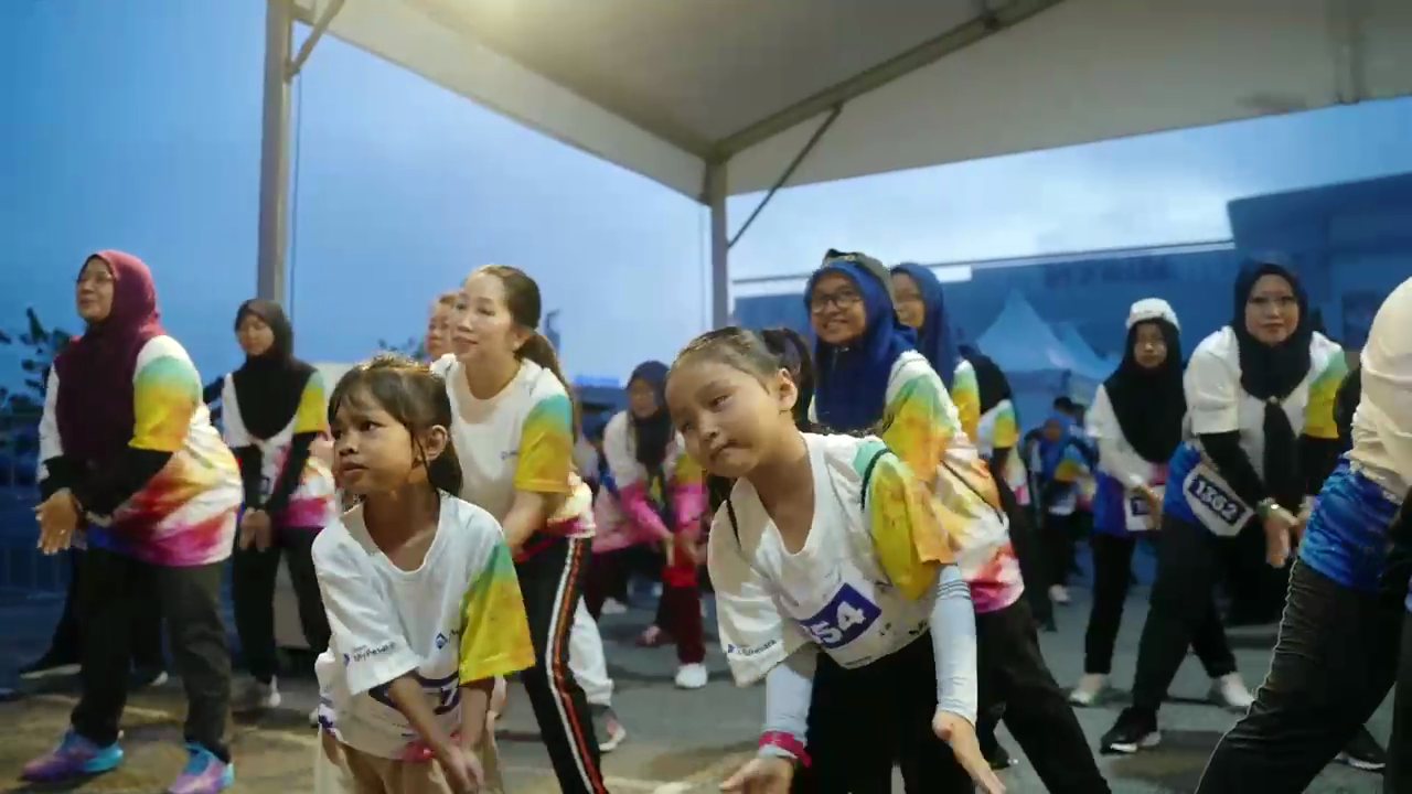 Warm-up before the run