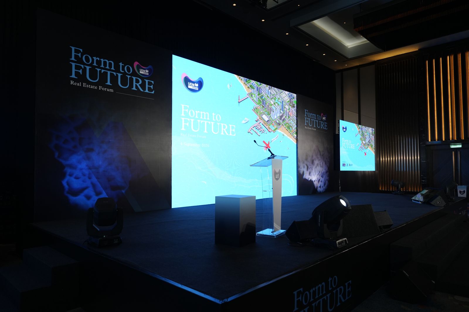 Stage at the Form to Future forum